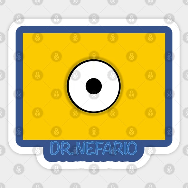 MINION USA DESPICABLE DR.NEFARIO Sticker by LuckYA